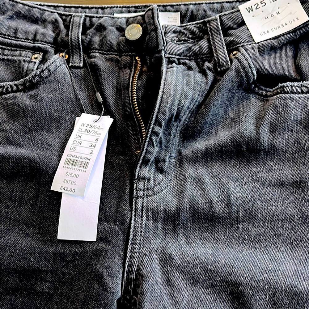 Topshop high waisted mom jeans
